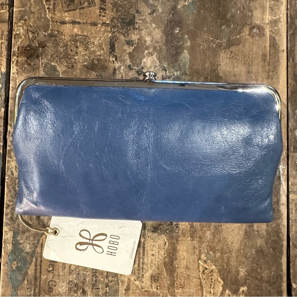 HOBO Blue and Tan Clutch